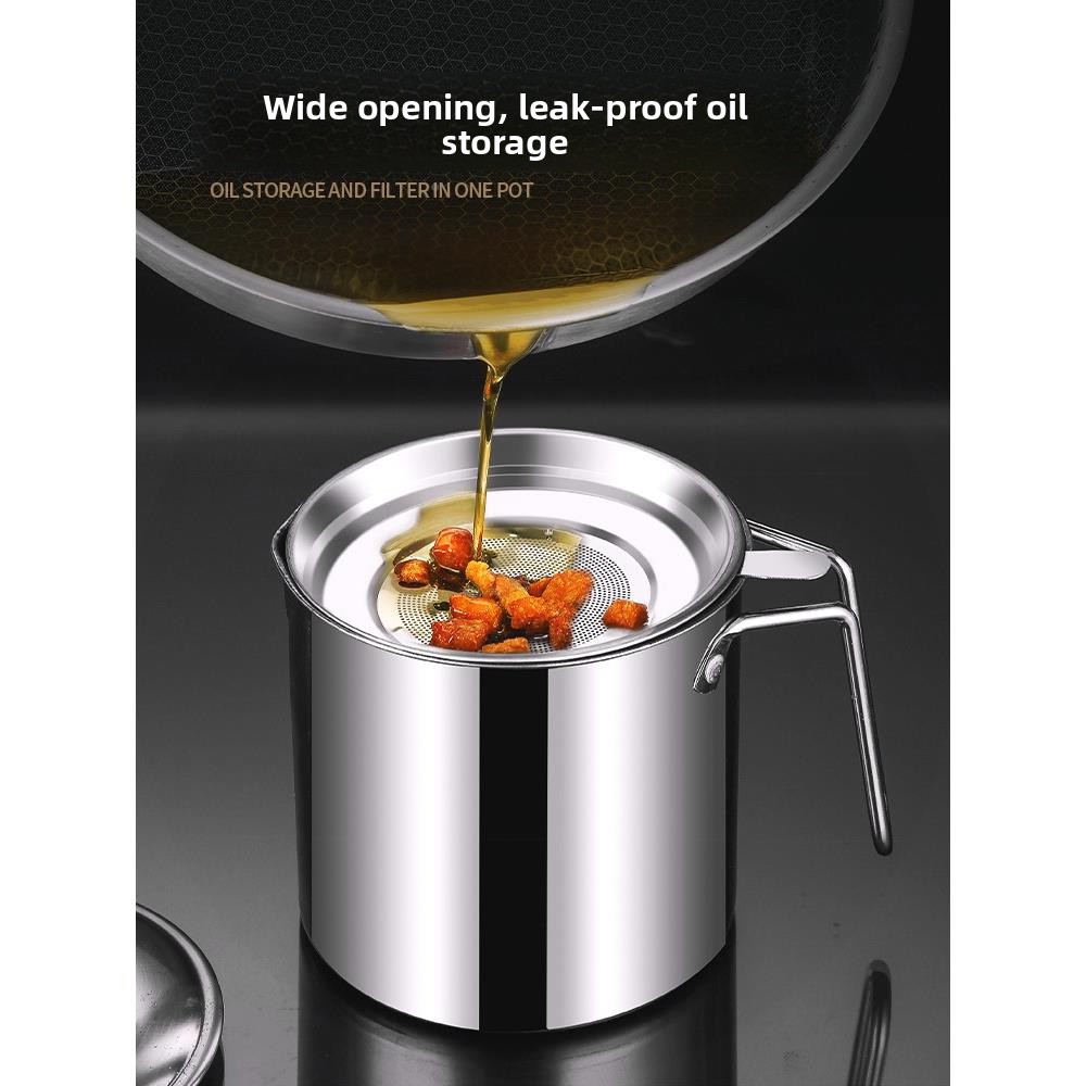 Home Cooking Oil Filter - Filtro per Olio in Acciaio Inox,