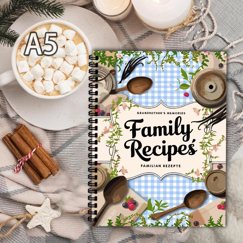 Ricettario A5, Griglia Blu, De - Home Cooking Book recensione e prezzo