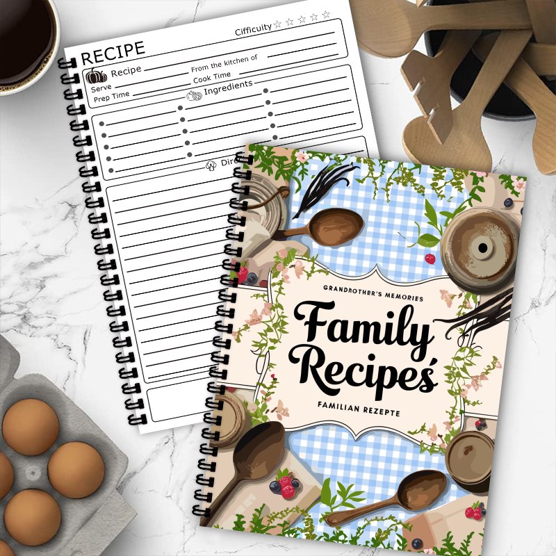 Ricettario A5, Griglia Blu, De - Home Cooking Book recensione e prezzo